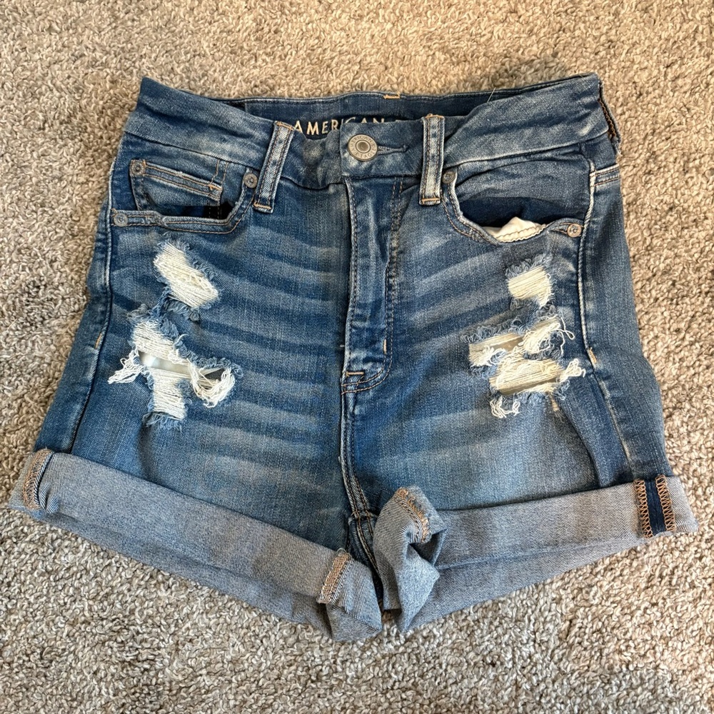 American Eagle Outfitters Distressed Denim Shorts